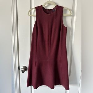 Madewell wool oxblood color dress